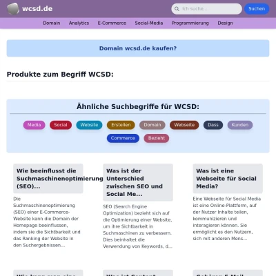 Screenshot wcsd.de