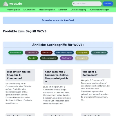 Screenshot wcvs.de