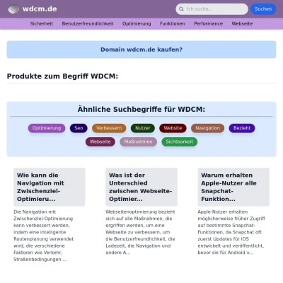 Screenshot wdcm.de