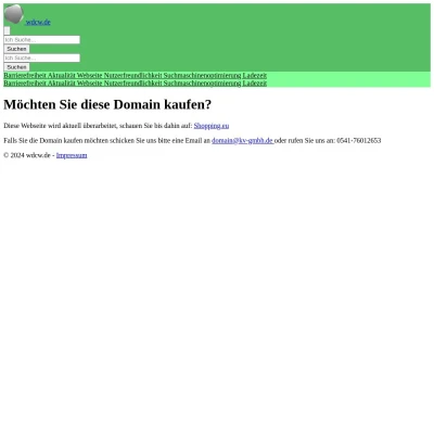 Screenshot wdcw.de