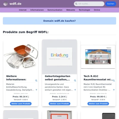 Screenshot wdfl.de