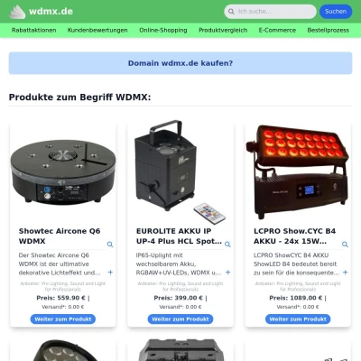 Screenshot wdmx.de