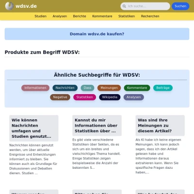 Screenshot wdsv.de