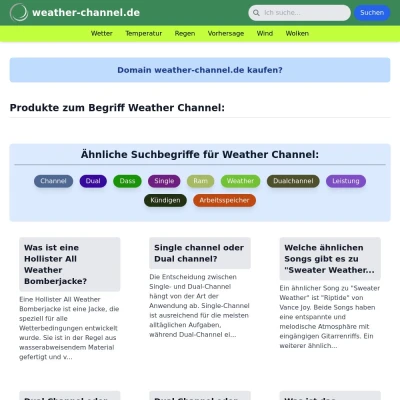 Screenshot weather-channel.de