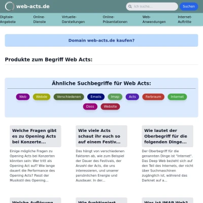 Screenshot web-acts.de