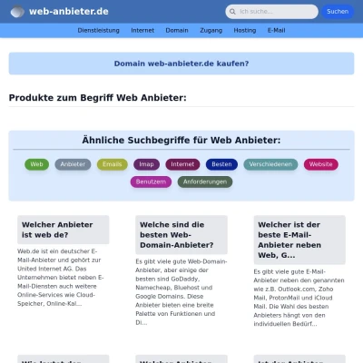 Screenshot web-anbieter.de