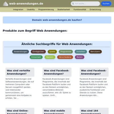 Screenshot web-anwendungen.de