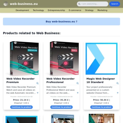 Screenshot web-business.eu