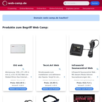 Screenshot web-camp.de
