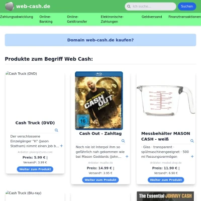 Screenshot web-cash.de