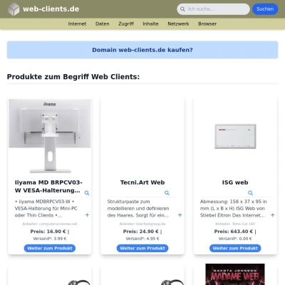 Screenshot web-clients.de
