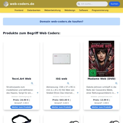 Screenshot web-coders.de