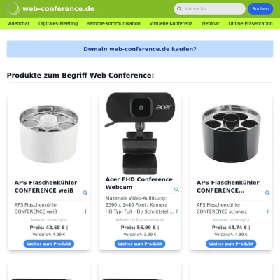 Screenshot web-conference.de