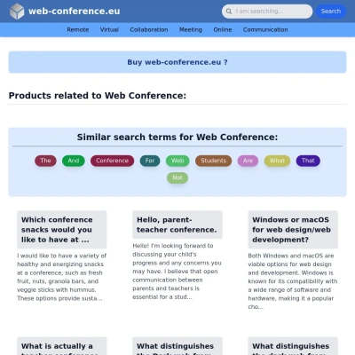 Screenshot web-conference.eu