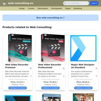 Screenshot web-consulting.eu