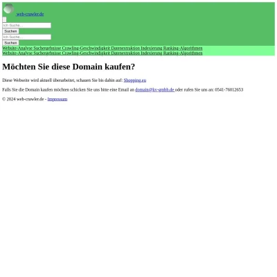 Screenshot web-crawler.de