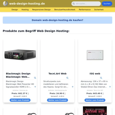 Screenshot web-design-hosting.de