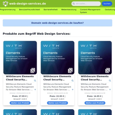 Screenshot web-design-services.de