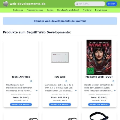 Screenshot web-developments.de