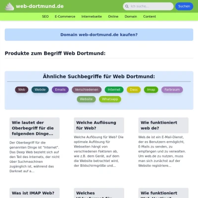 Screenshot web-dortmund.de