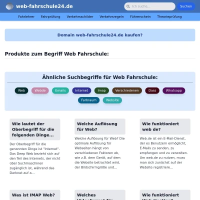 Screenshot web-fahrschule24.de