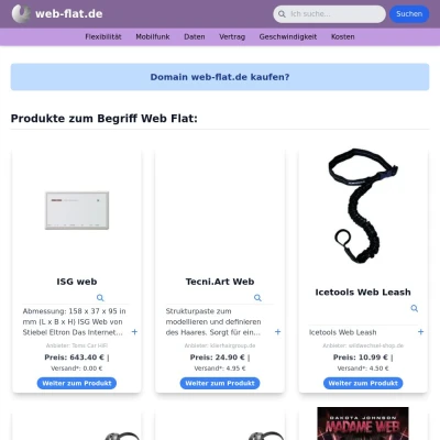 Screenshot web-flat.de