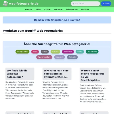 Screenshot web-fotogalerie.de