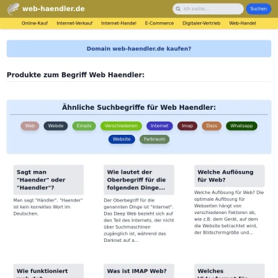 Screenshot web-haendler.de