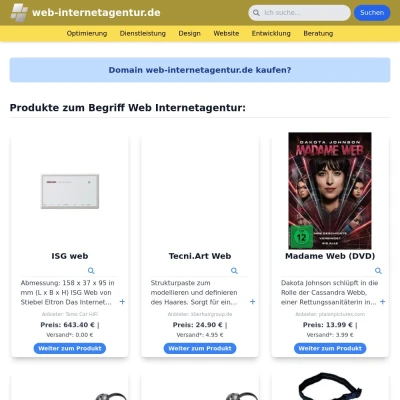 Screenshot web-internetagentur.de
