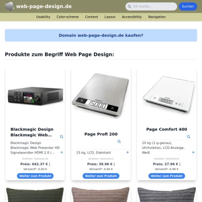 Screenshot web-page-design.de