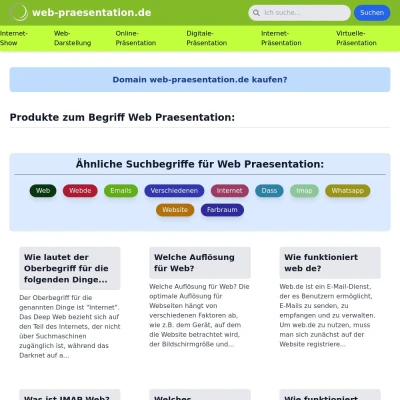 Screenshot web-praesentation.de