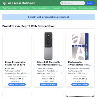 Screenshot web-presentation.de