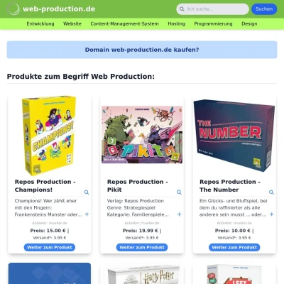 Screenshot web-production.de