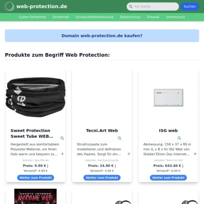 Screenshot web-protection.de