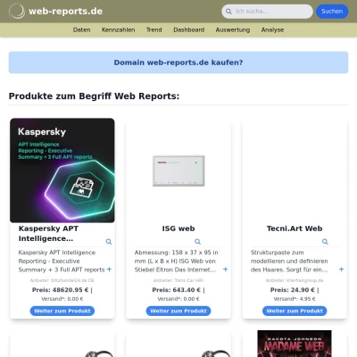 Screenshot web-reports.de