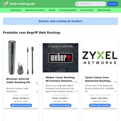 Screenshot web-routing.de