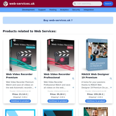 Screenshot web-services.uk