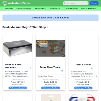 Screenshot web-shop-24.de