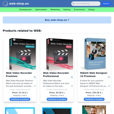 Screenshot web-shop.eu