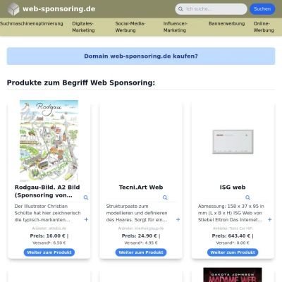 Screenshot web-sponsoring.de