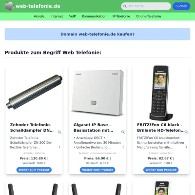 Screenshot web-telefonie.de