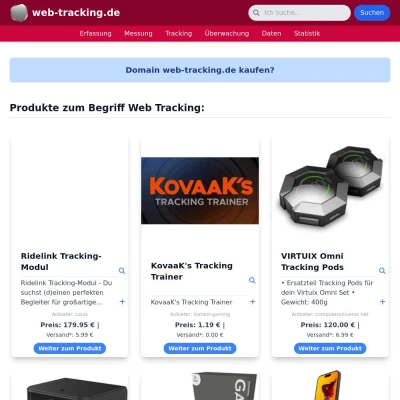 Screenshot web-tracking.de