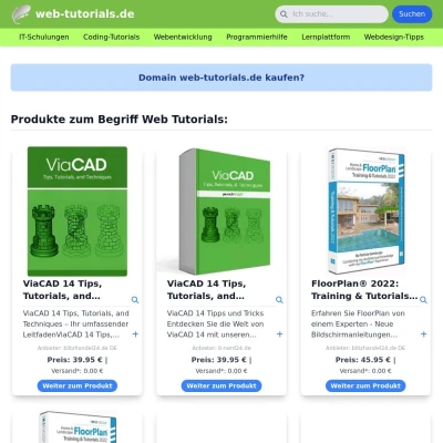 Screenshot web-tutorials.de
