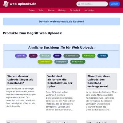 Screenshot web-uploads.de