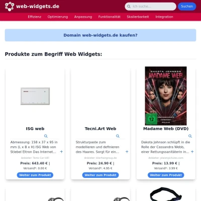 Screenshot web-widgets.de