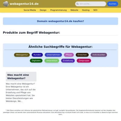 Screenshot webagentur24.de