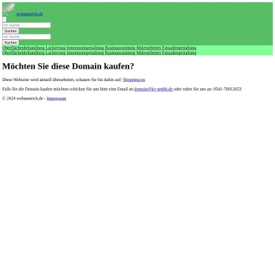 Screenshot webanstrich.de