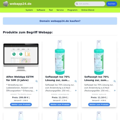 Screenshot webapp24.de