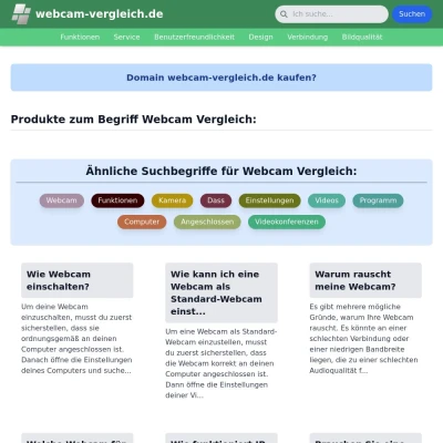 Screenshot webcam-vergleich.de