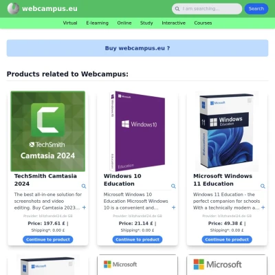 Screenshot webcampus.eu